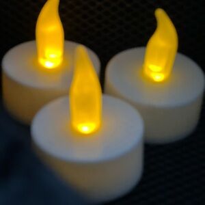 Set of LED Flameless Tea Light Candles- OBO
